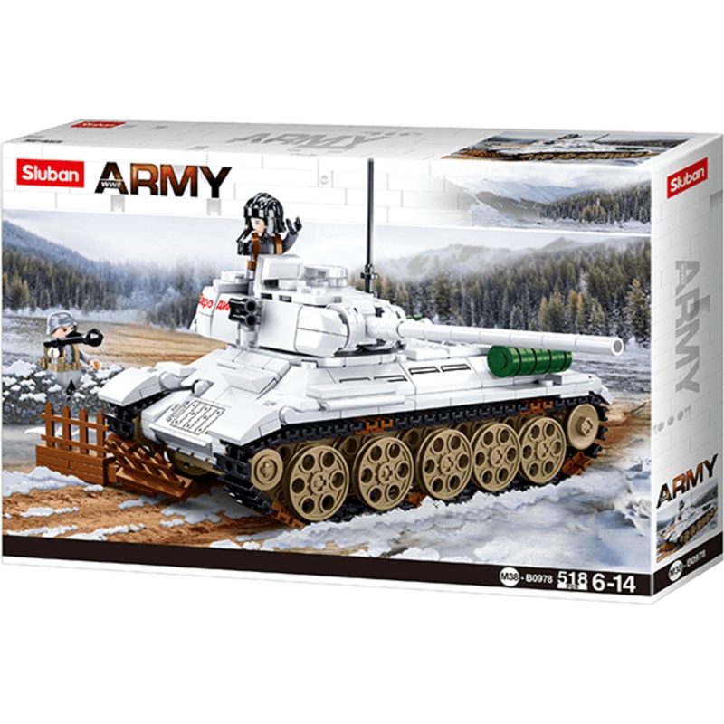 Building & Construction Toys | Army Battle Of Budapest – T-34/35 Medium Heavy Tank 518Pcs Building & Construction Toys Building & Construction Toys