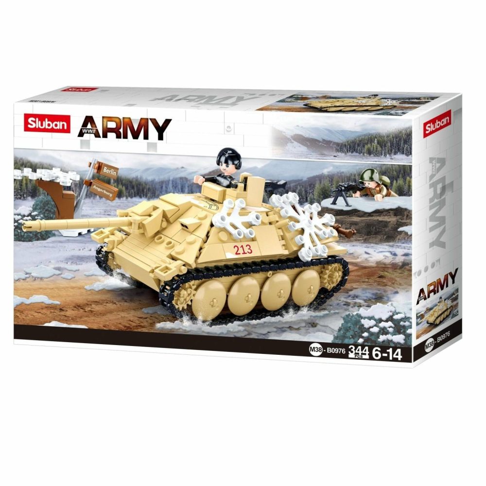 Building & Construction Toys | Army Battle Of Budapest – Tank Destroyer 344 Pcs Building & Construction Toys Building & Construction Toys