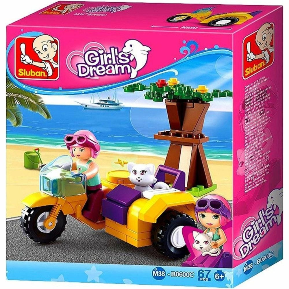 Building & Construction Toys | Girl’s Dream – Motorcycle With Sidecar Building & Construction Toys Building & Construction Toys