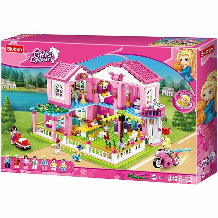 Building & Construction Toys | Girls Dream Villa 896 Pcs Building & Construction Toys Building & Construction Toys