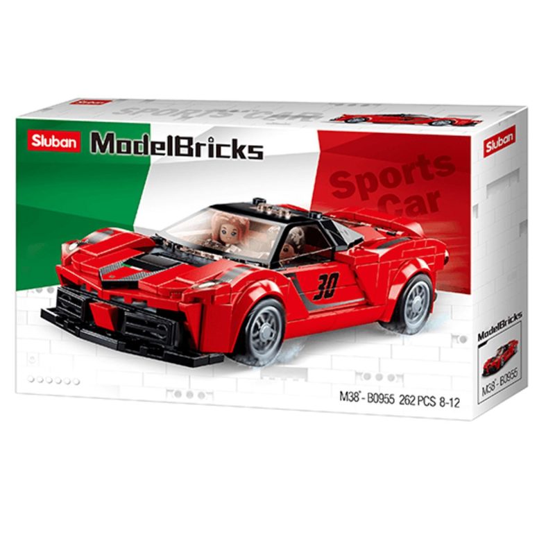 Building & Construction Toys | Italian Super Car (Red) 262Pcs Building & Construction Toys Building & Construction Toys