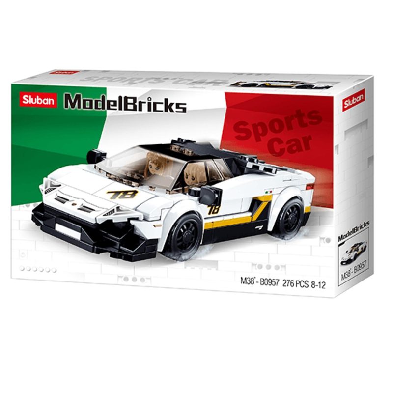 Building & Construction Toys | Italian Super Car (White) 276Pcs Building & Construction Toys Building & Construction Toys