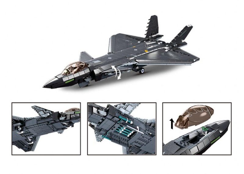 Building & Construction Toys | J20 Stealth Aircraft | 1007 Pieces Building & Construction Toys Building & Construction Toys