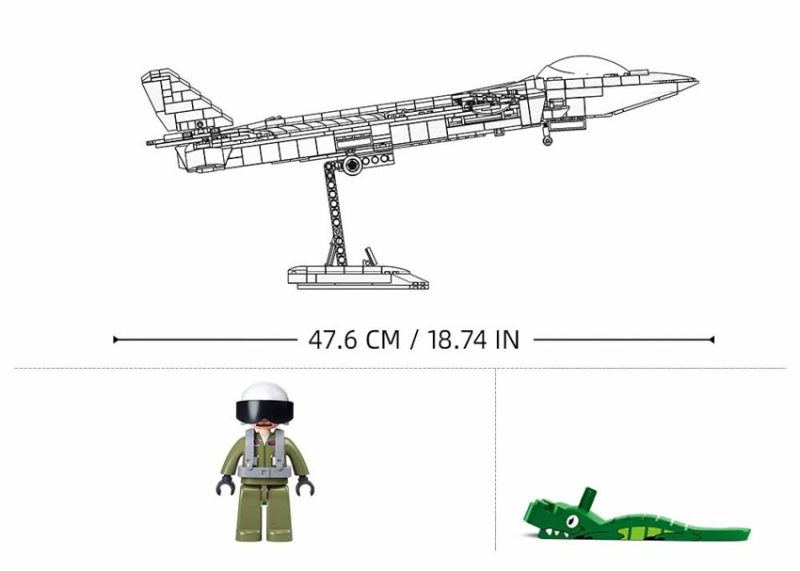 Building & Construction Toys | J20 Stealth Aircraft | 1007 Pieces Building & Construction Toys Building & Construction Toys