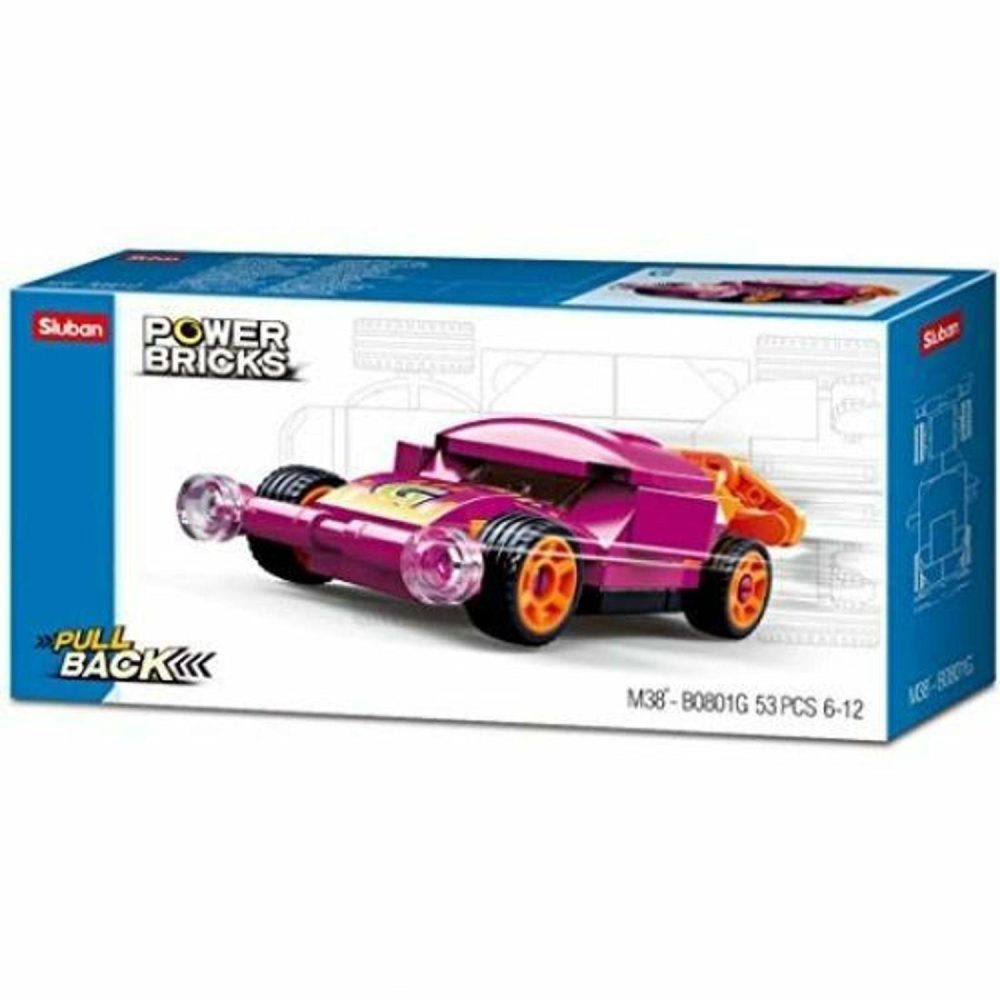 Building & Construction Toys | Power Bricks Pull Back Car – Purple Wing Building & Construction Toys Building & Construction Toys