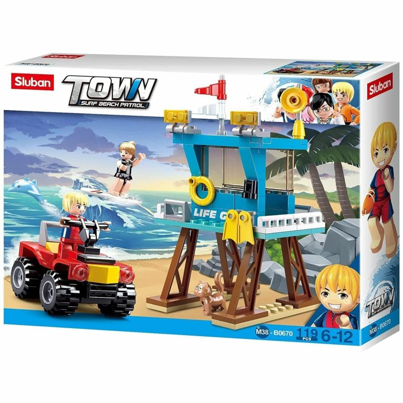 Building & Construction Toys | Surf Beach Patrol Life Guard Tower 119 Pcs Building & Construction Toys Building & Construction Toys