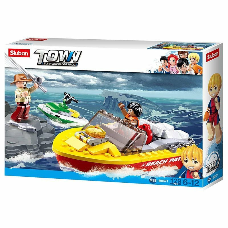 Building & Construction Toys | Surf Beach Patrol Rescue Boat 129 Pcs Building & Construction Toys Building & Construction Toys