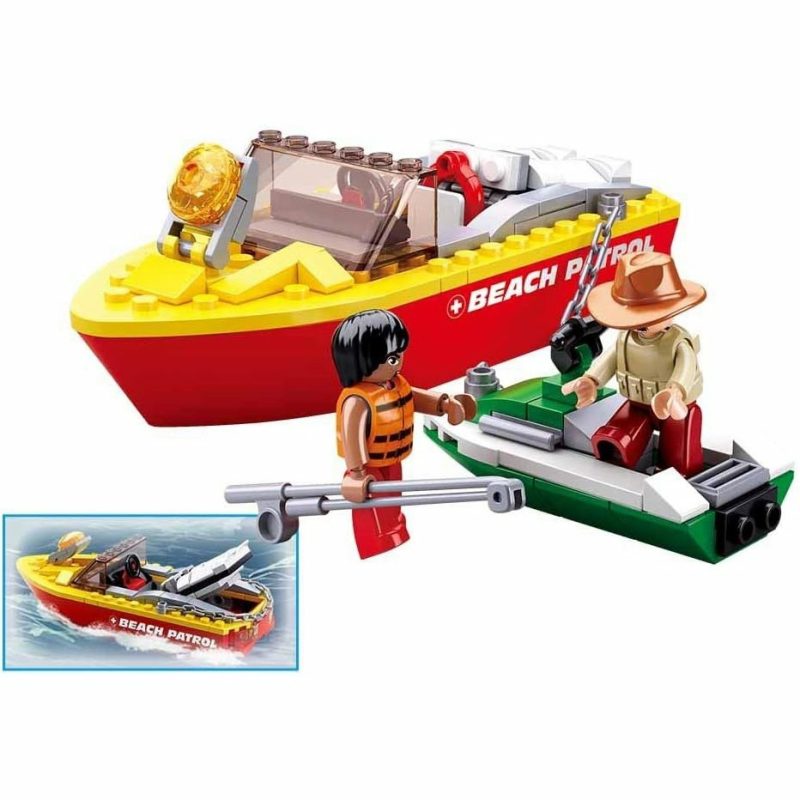 Building & Construction Toys | Surf Beach Patrol Rescue Boat 129 Pcs Building & Construction Toys Building & Construction Toys