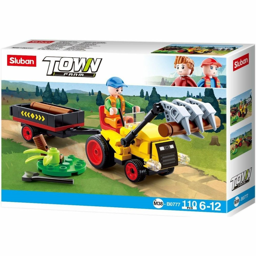 Building & Construction Toys | Town Log Trailer 110 Pcs Building & Construction Toys Building & Construction Toys