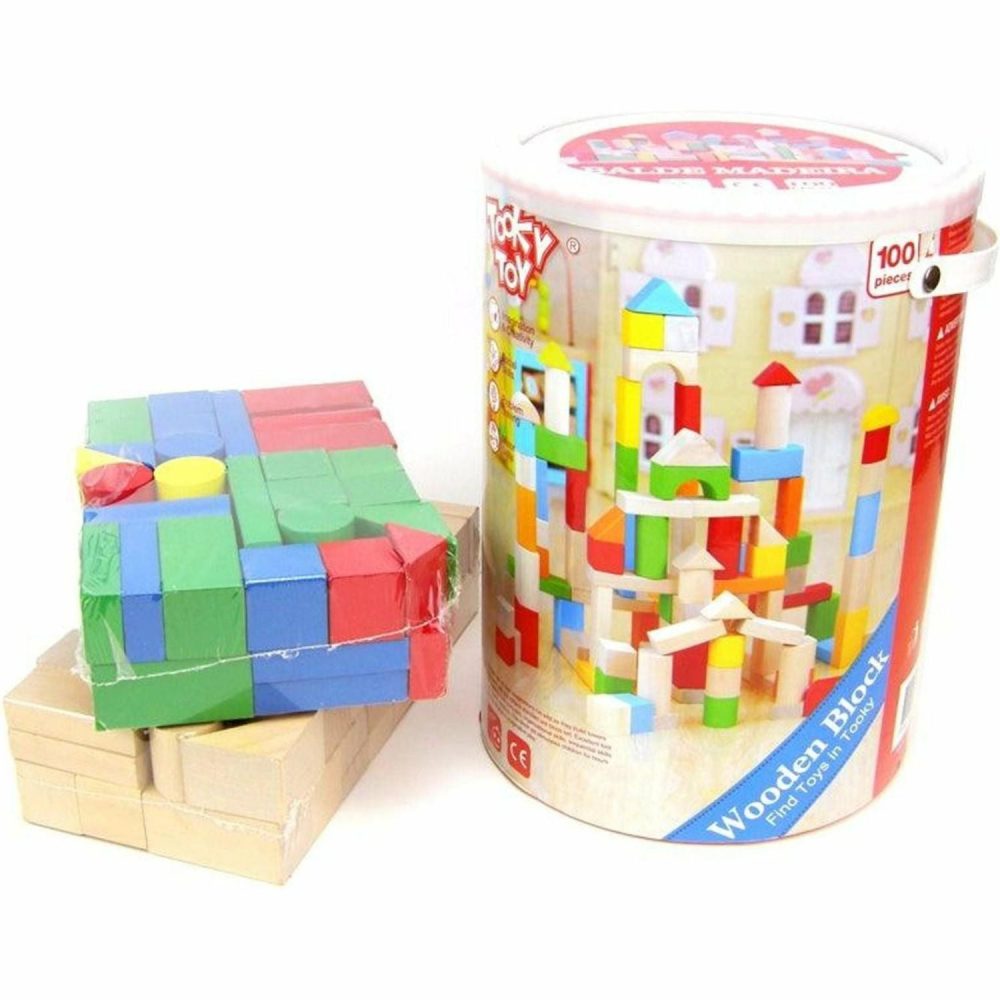 Building & Construction Toys | Wooden Blocks – 100 Pieces Building & Construction Toys Building & Construction Toys