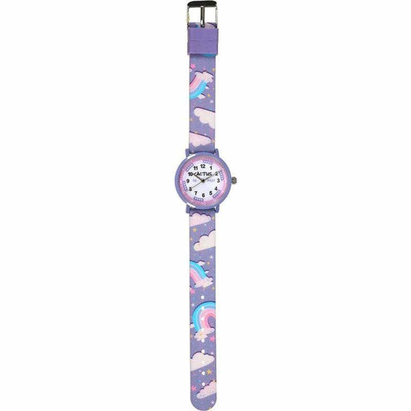 Clocks & Watches | Primary – Kids Watch – Purple – Rainbows Clocks & Watches Clocks & Watches