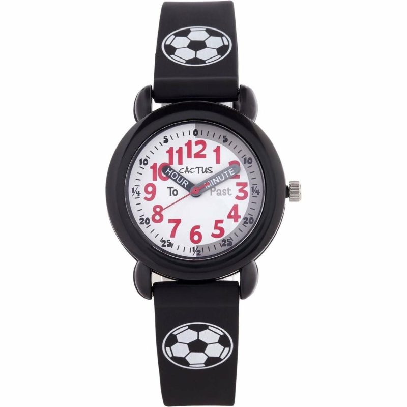 Clocks & Watches | Timekeeper – Kids Watch – Black / Soccer Ball Clocks & Watches Clocks & Watches