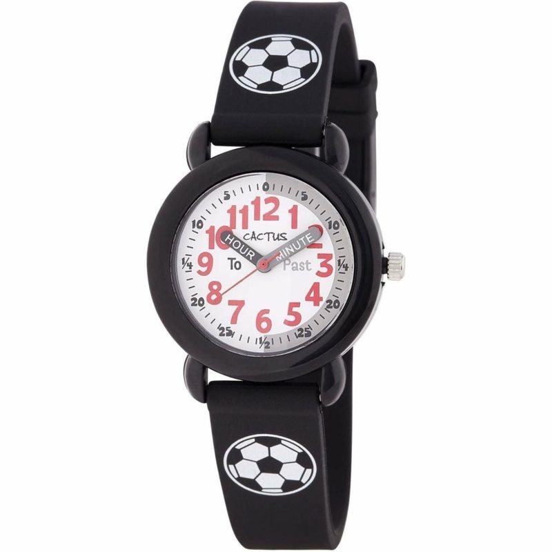 Clocks & Watches | Timekeeper – Kids Watch – Black / Soccer Ball Clocks & Watches Clocks & Watches