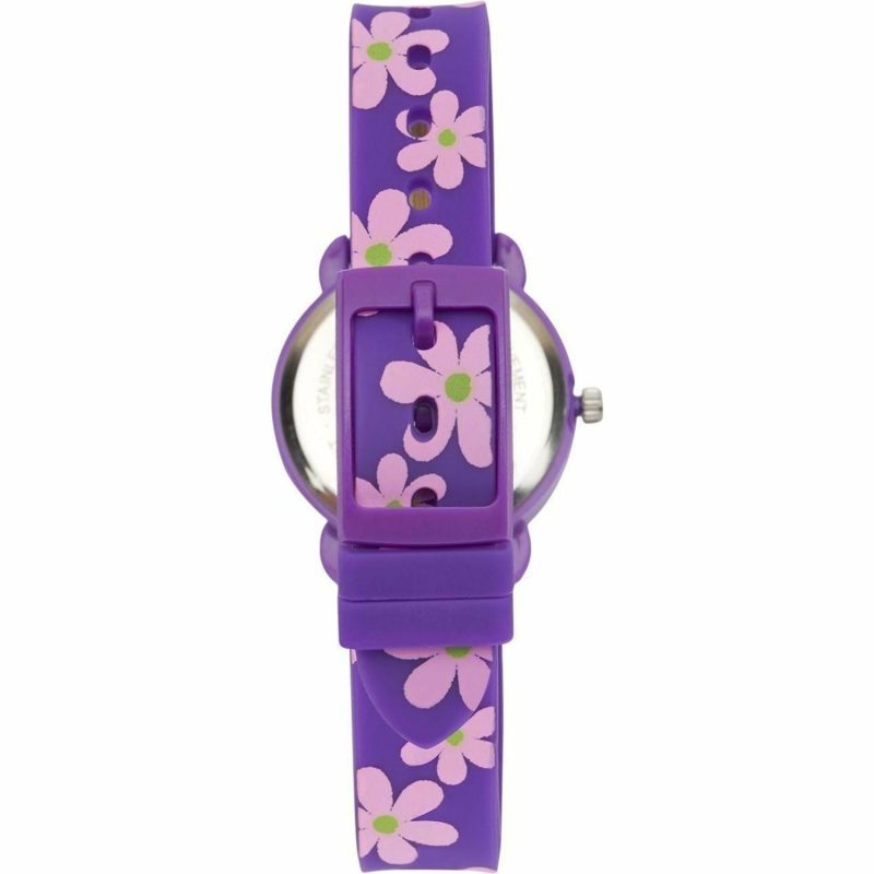 Clocks & Watches | Timekeeper – Kids Watch – Purple / Flowers Clocks & Watches Clocks & Watches