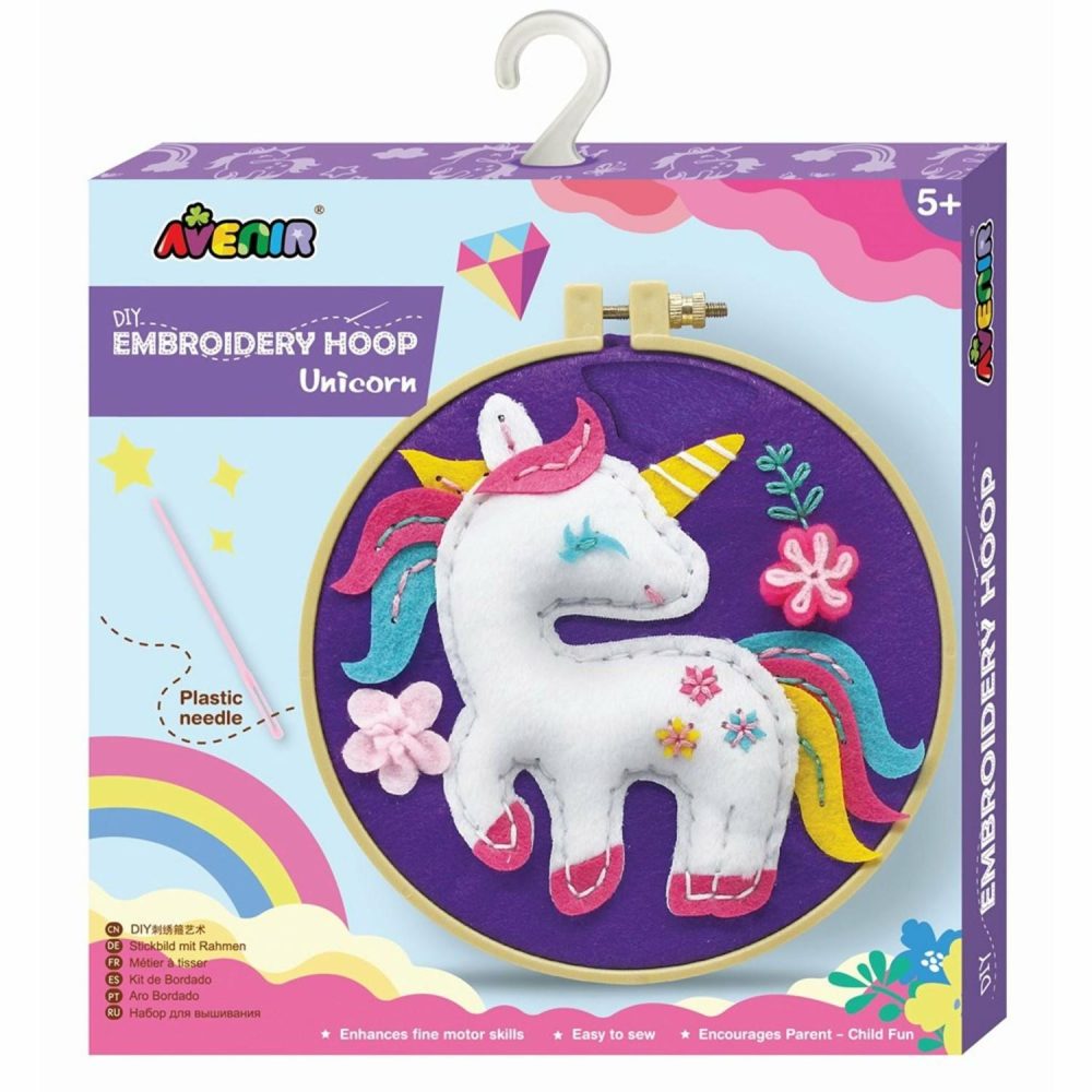 Creative Toys | Avenir Embroidery Hoop – Unicorn Creative Toys Creative Toys