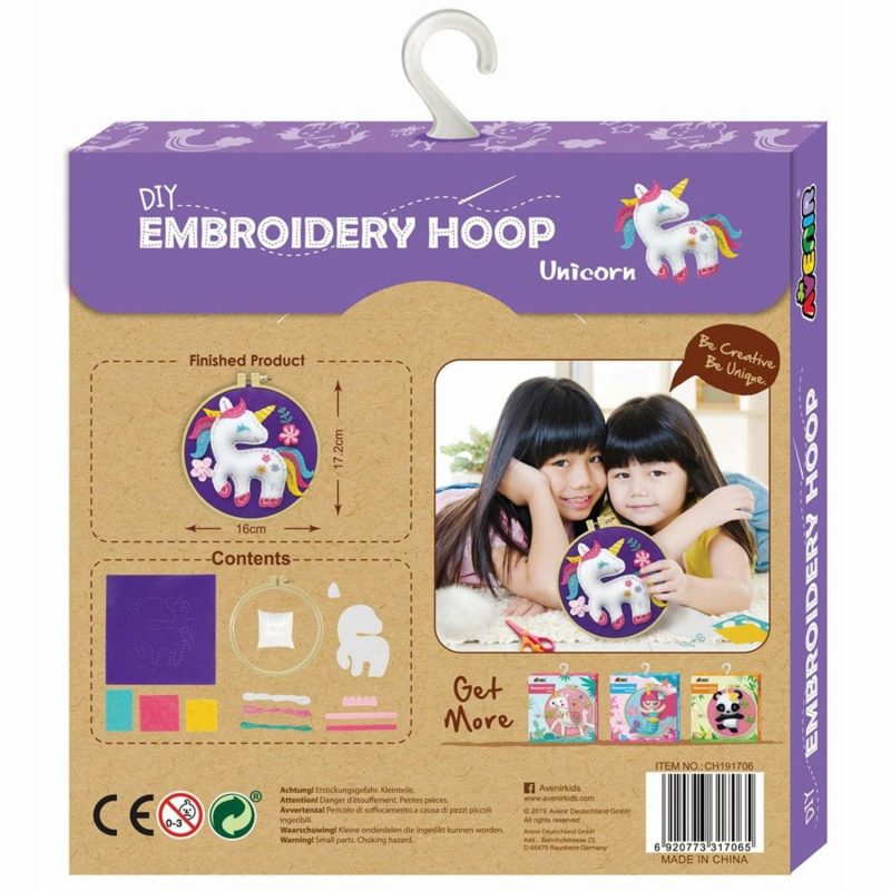 Creative Toys | Avenir Embroidery Hoop – Unicorn Creative Toys Creative Toys