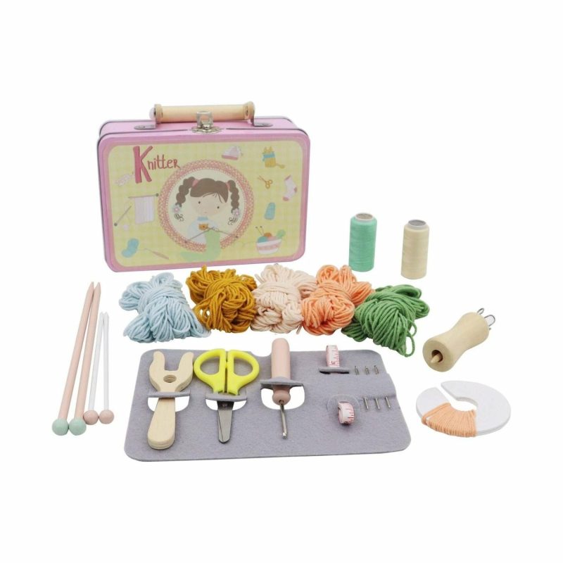 Creative Toys | Calm & Breezy Knitting Craft Kit In Tin Case Creative Toys Creative Toys