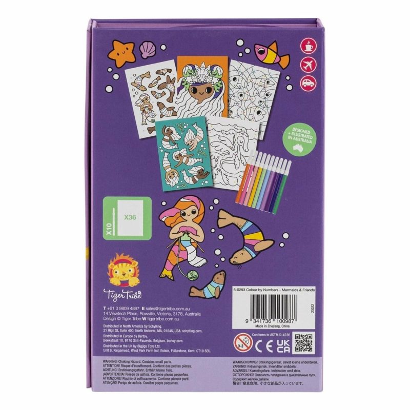 Creative Toys | Colour By Numbers – Mermaids And Friends Creative Toys Creative Toys