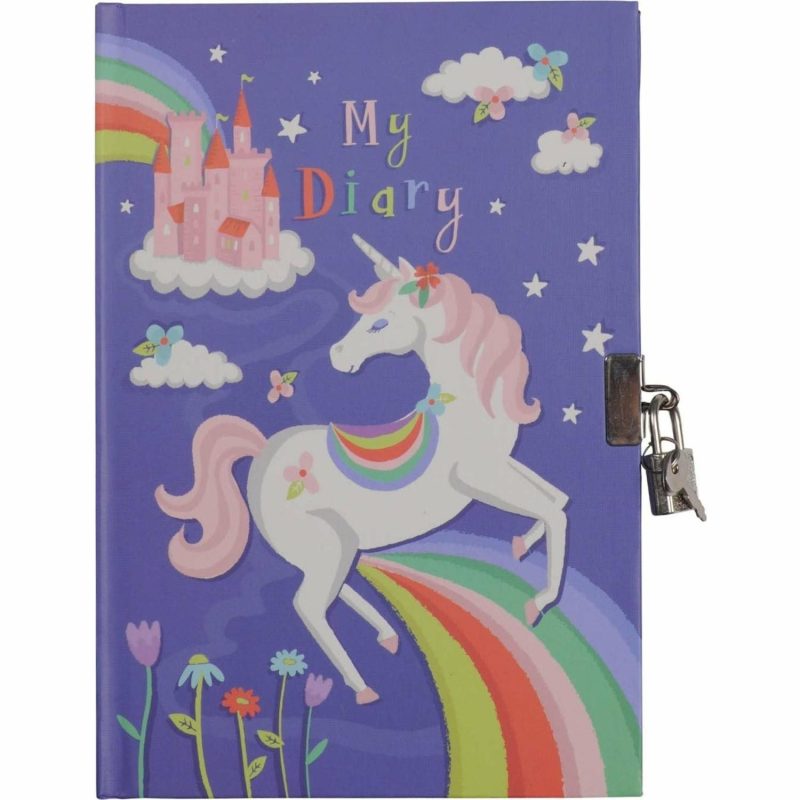 Creative Toys | Lockable Diary – Unicorn Rainbows Creative Toys Creative Toys