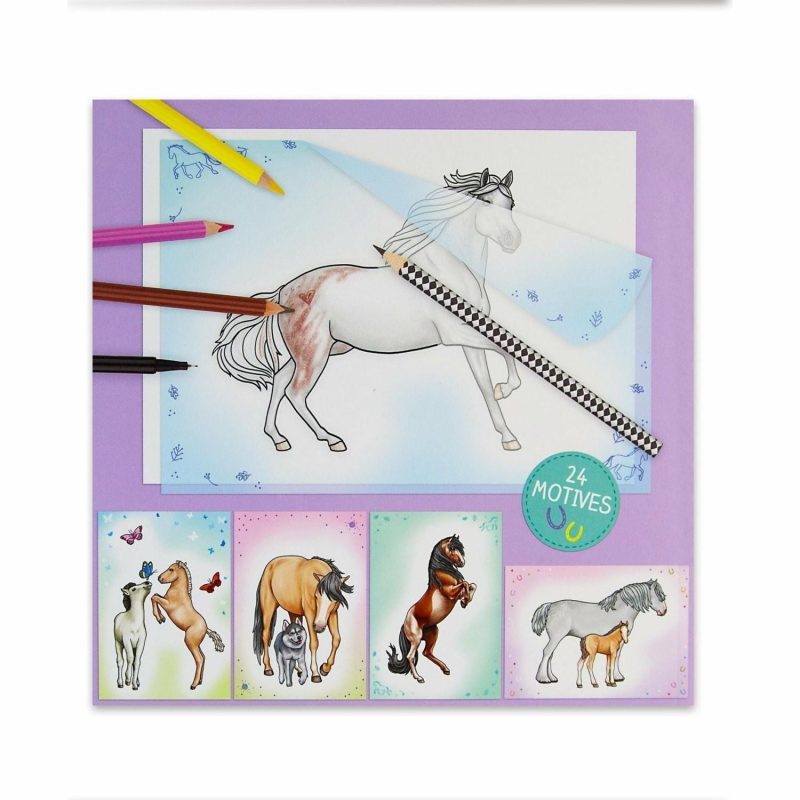 Creative Toys | Miss Melody Copy & Colour Book – Horses Creative Toys Creative Toys