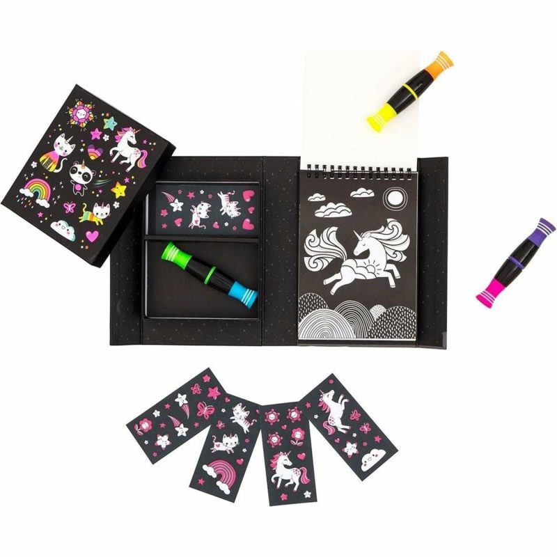 Creative Toys | Neon Colouring Set – Unicorns And Friends Creative Toys Creative Toys