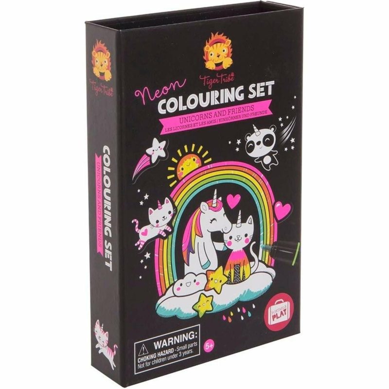 Creative Toys | Neon Colouring Set – Unicorns And Friends Creative Toys Creative Toys