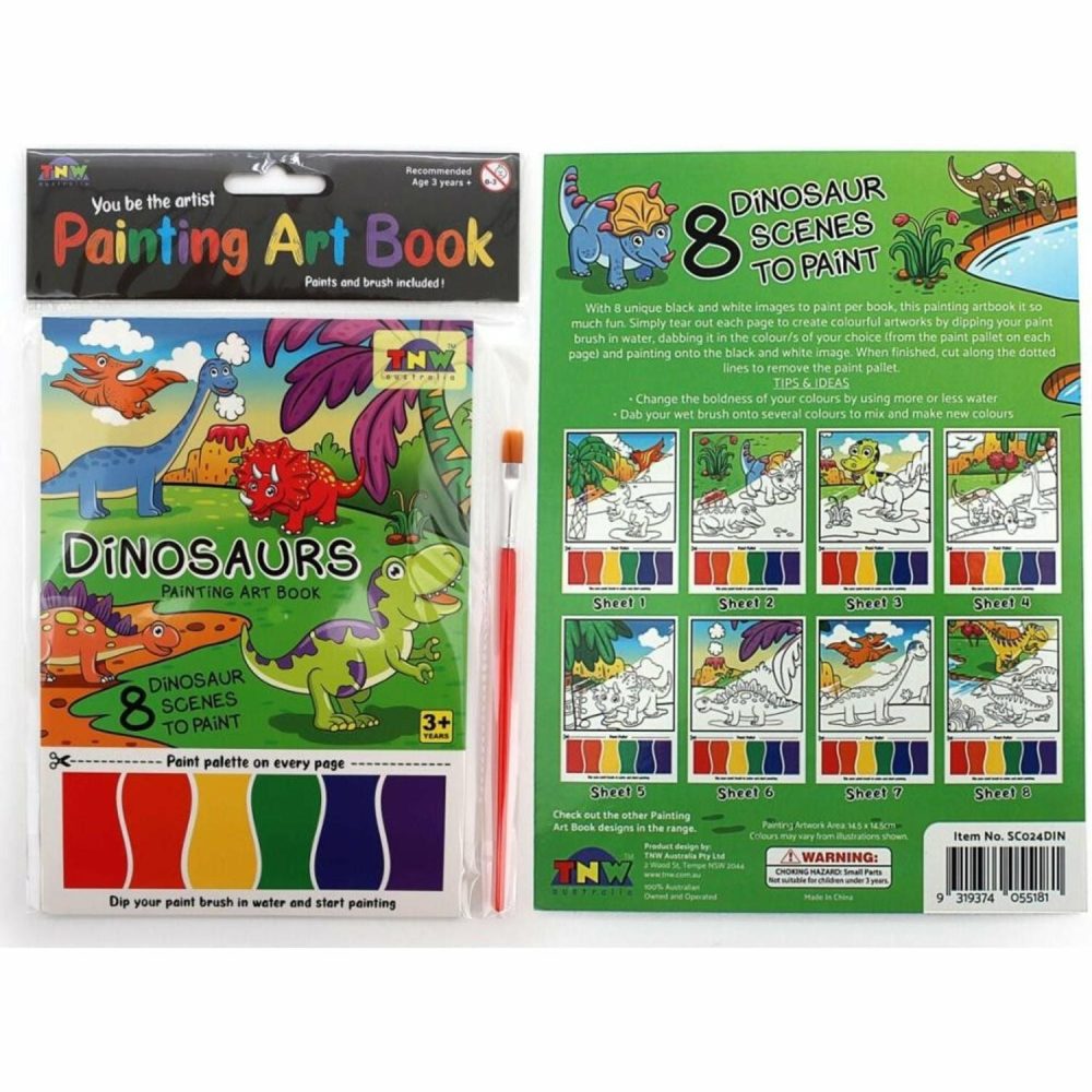 Creative Toys | Painting Art Book (8Xa5 Sheets/Book) – Dinosaurs Creative Toys Creative Toys