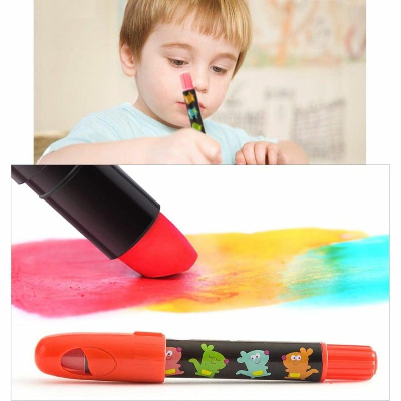 Creative Toys | Silky Washable Crayons – Baby Roo – 6 Colours Creative Toys Creative Toys