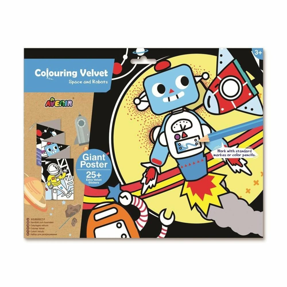 Creative Toys | Velvet Giant Poster – Space And Robots Creative Toys Creative Toys