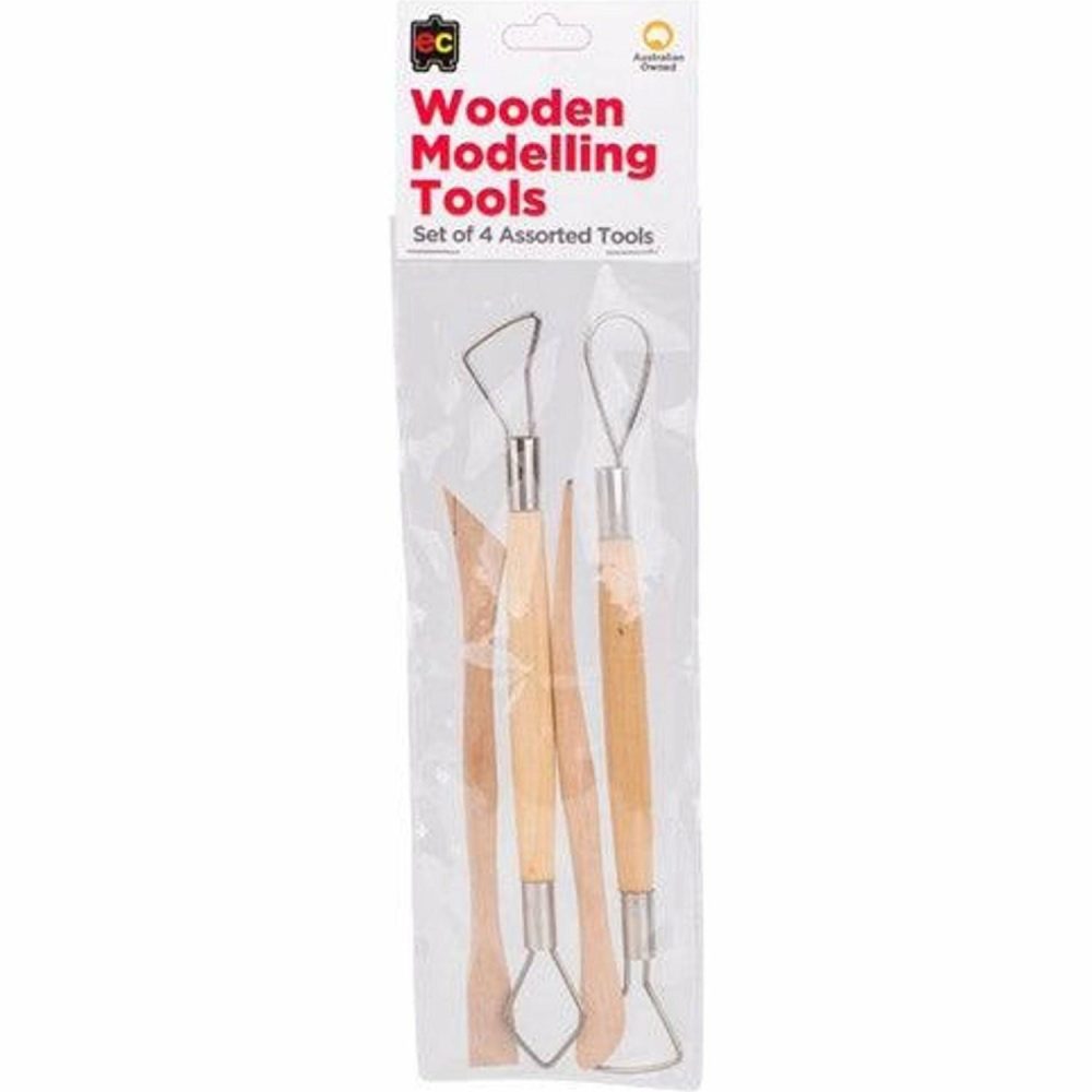 Creative Toys | Wooden Modelling Tools – Set Of 4 Creative Toys Creative Toys