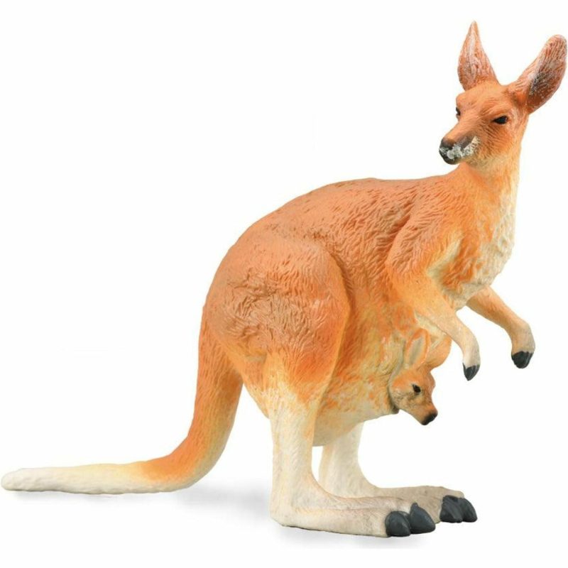 Figurines | Red Kangaroo – Female With Joey (L) Figurines Figurines