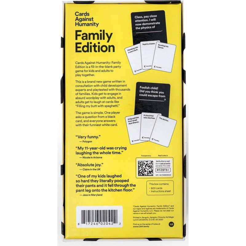 Games | Cards Against Humanity Family Edition Games Games