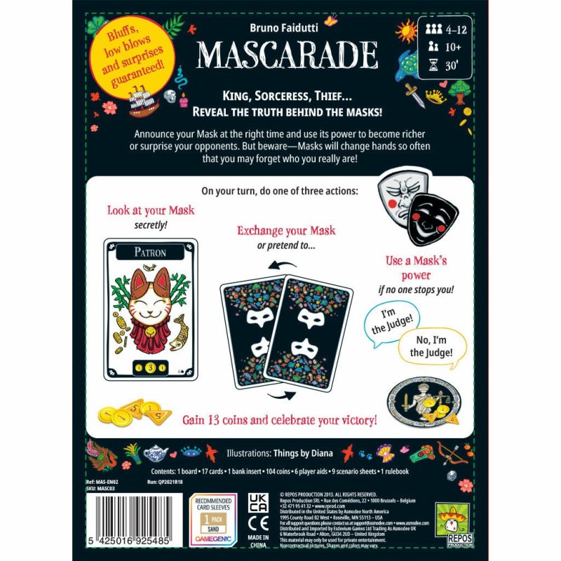 Games | Mascarade 2Nd Edition – Masquerade Games Games