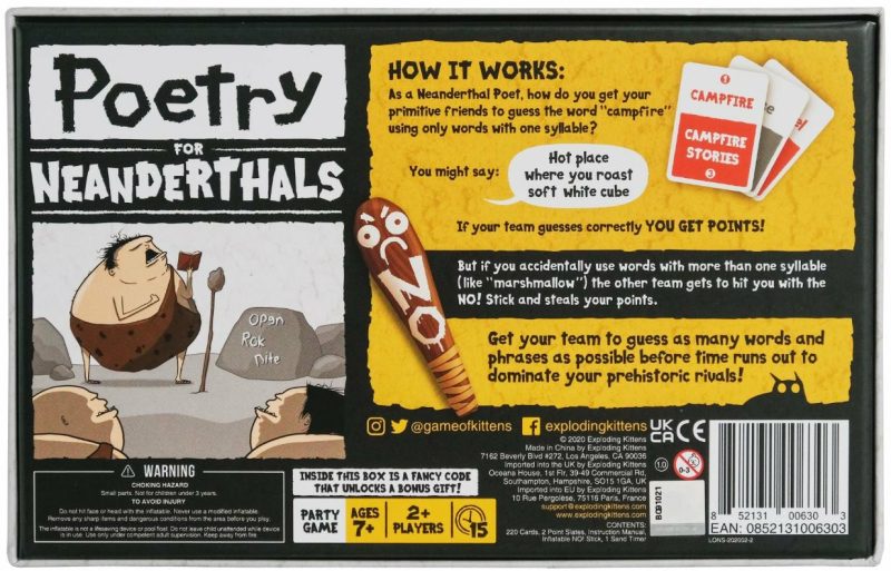 Games | Poetry For Neanderthals (By Exploding Kittens) Games Games