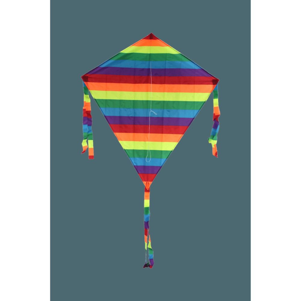 Kites | Single Line Kite: Diamond Rainbow Kites Kites