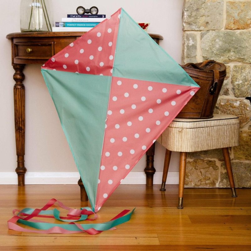 Kites | Single Line Kite: Polkadot Diamond Kites Kites