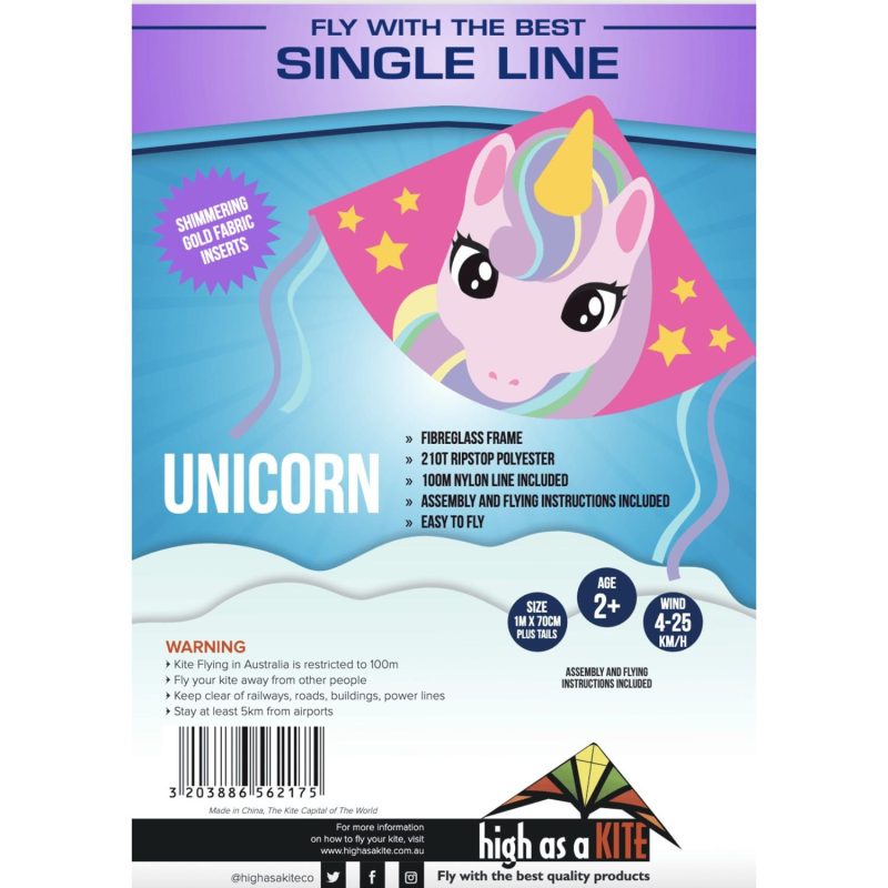 Kites | Single Line Kite: Unicorn Kites Kites