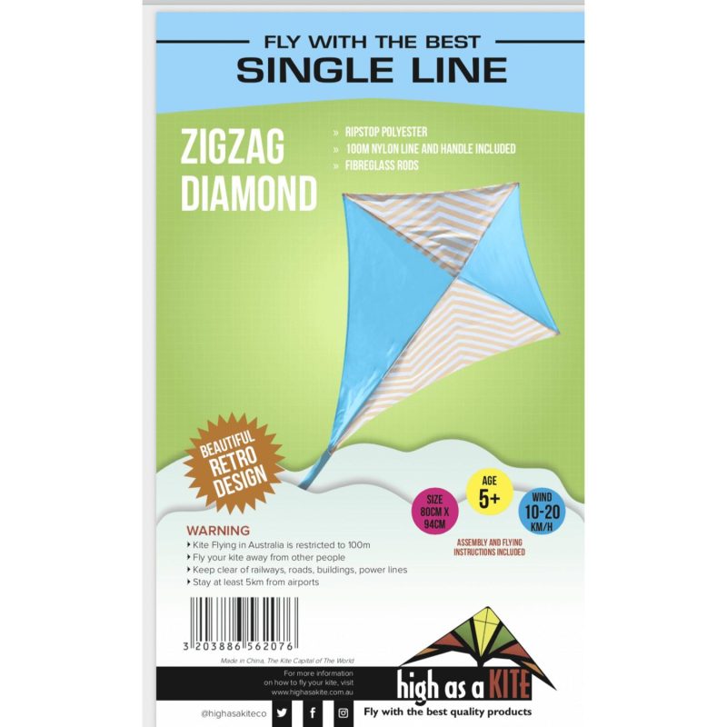 Kites | Single Line Kite: Zigzag Diamond Kites Kites