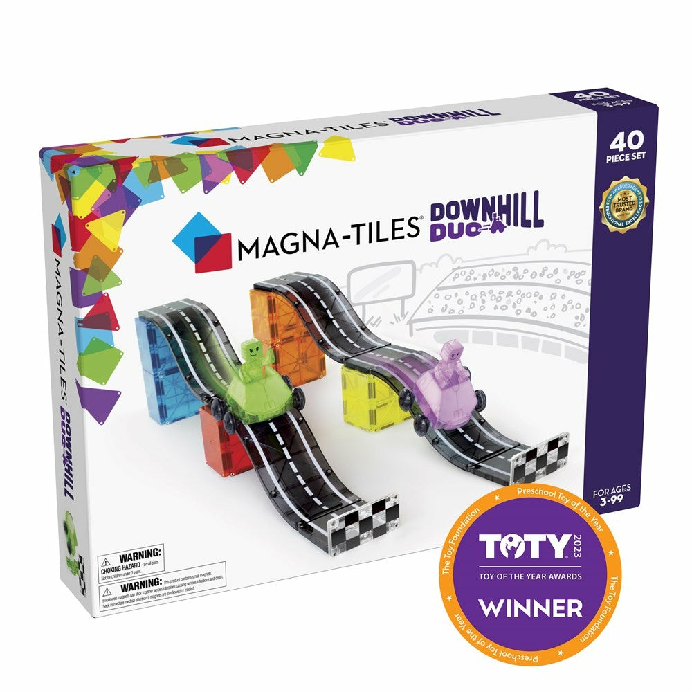 Magnetic Tile Toys | Downhill Duo – 40 Piece Set Magnetic Tile Toys Magnetic Tile Toys