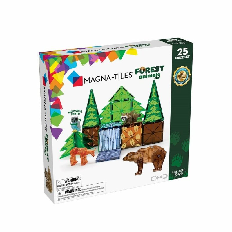 Magnetic Tile Toys | Forest Animals – 25 Piece Set Magnetic Tile Toys Magnetic Tile Toys