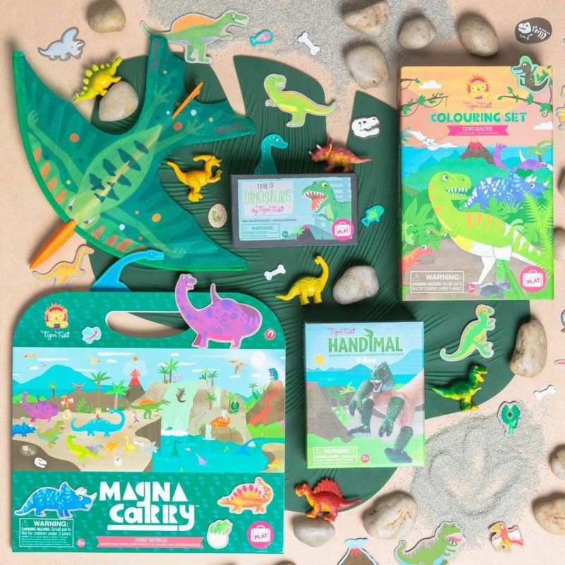 Magnetic Tile Toys | Magna Carry Dino World Magnetic Tile Toys Magnetic Tile Toys