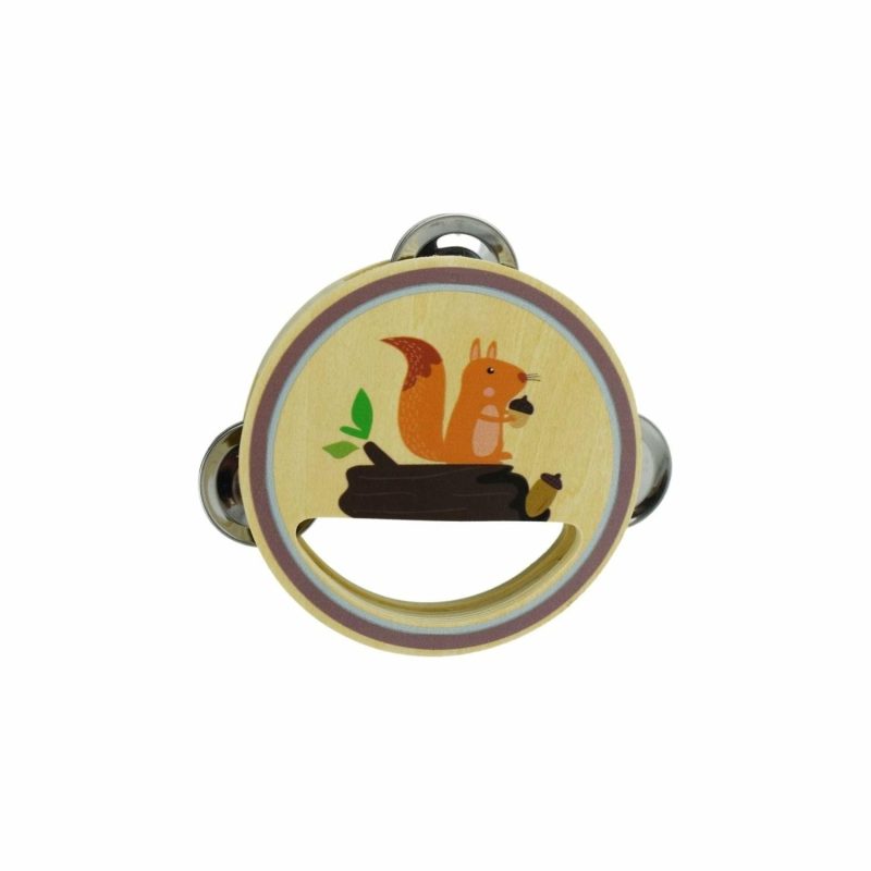 Musical Toys | Calm & Breezy Woodland Wooden Tambourine Musical Toys Musical Toys