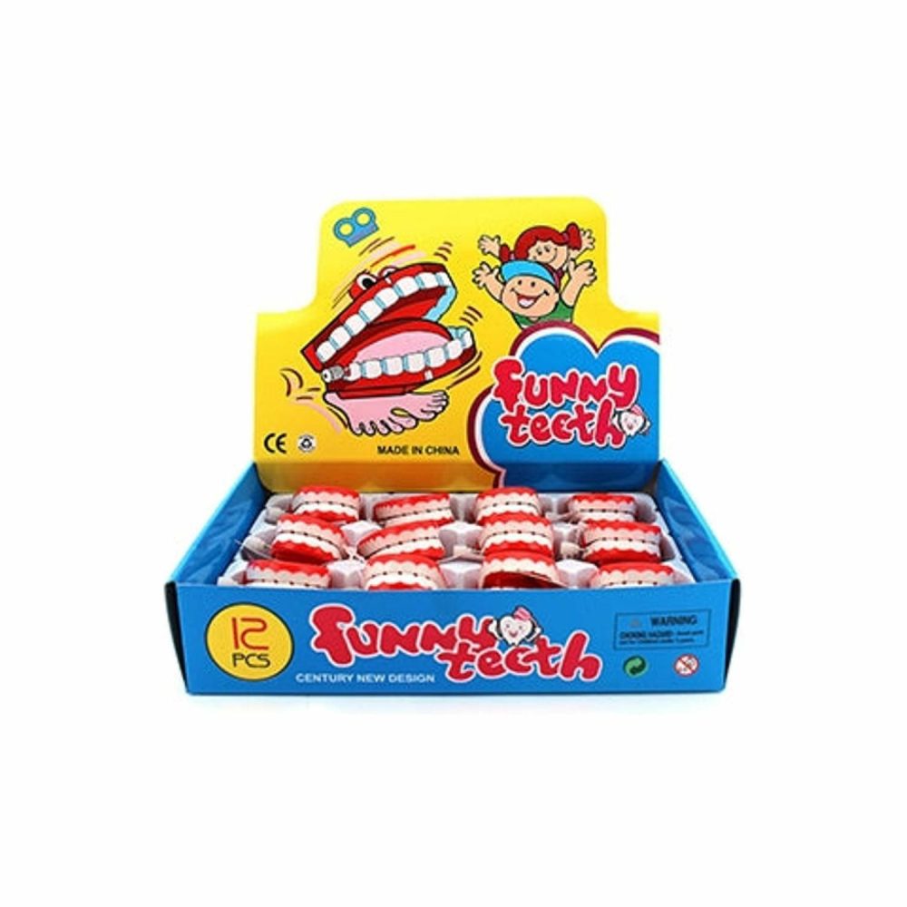 Novelty Toys | Wind Up Chomping Teeth Novelty Toys Novelty Toys