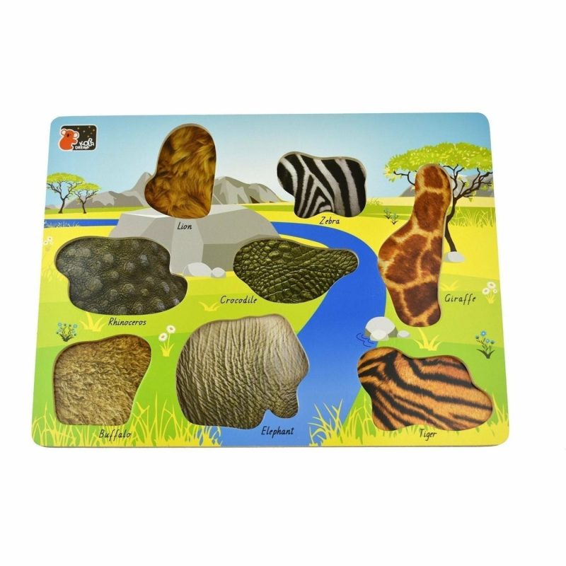 Puzzles | 2 In 1 Peg Puzzle – Wild Animals Puzzles Puzzles