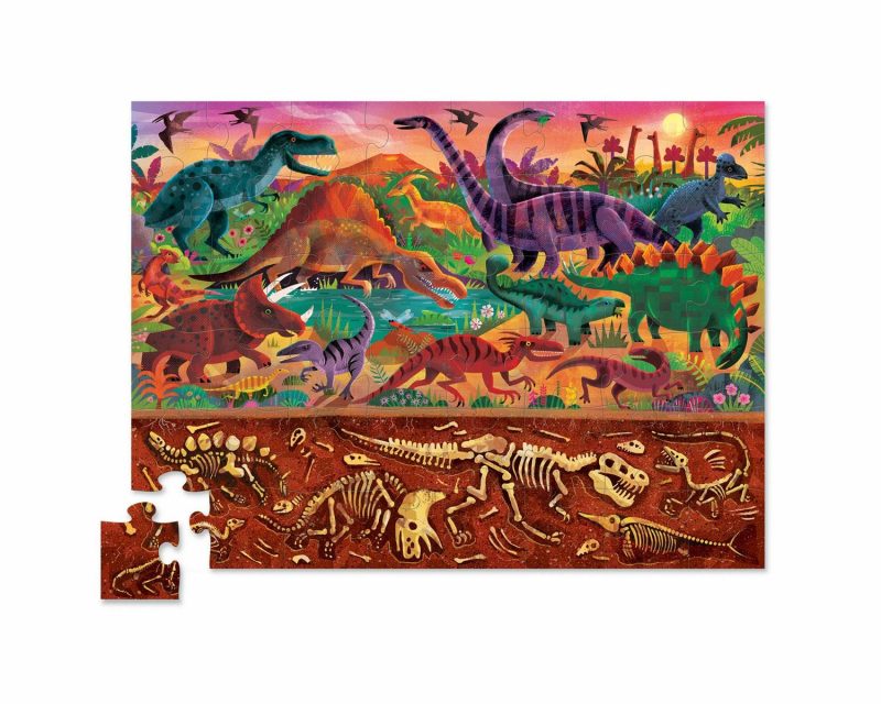 Puzzles | Above & Below 48 Piece Puzzle – Dinosaur World Puzzles Puzzles