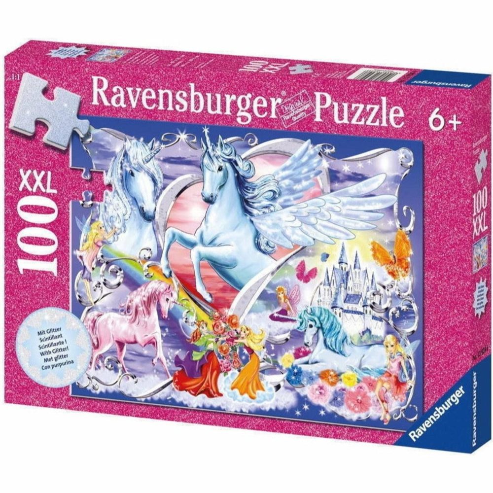 Puzzles | Amazing Unicorns Puzzle Glitter 100Pc Puzzles Puzzles