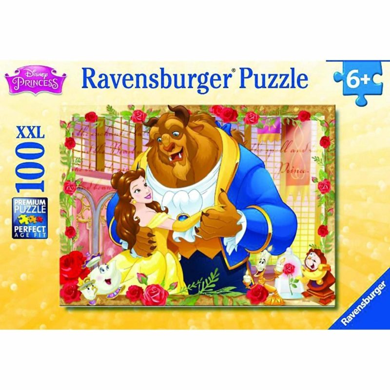 Puzzles | Disney Belle & Beast Puzzle Glitter 100Pc Puzzles Puzzles