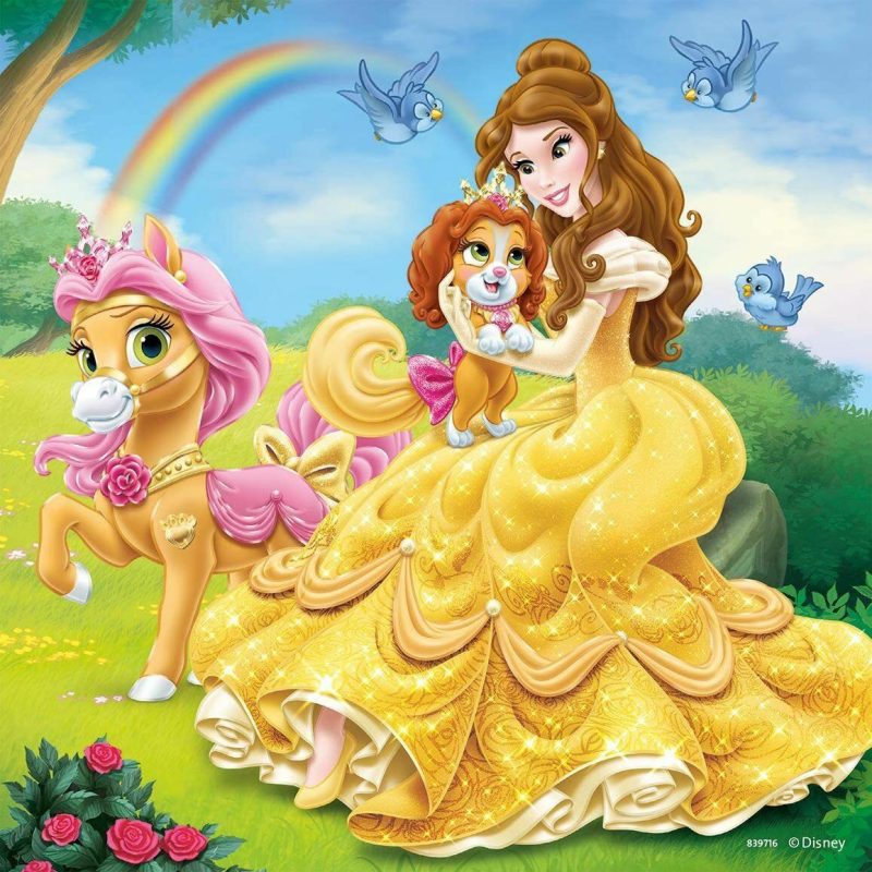 Puzzles | Disney Belle Cinderella Rapunzel 3X49Pc Puzzles Puzzles