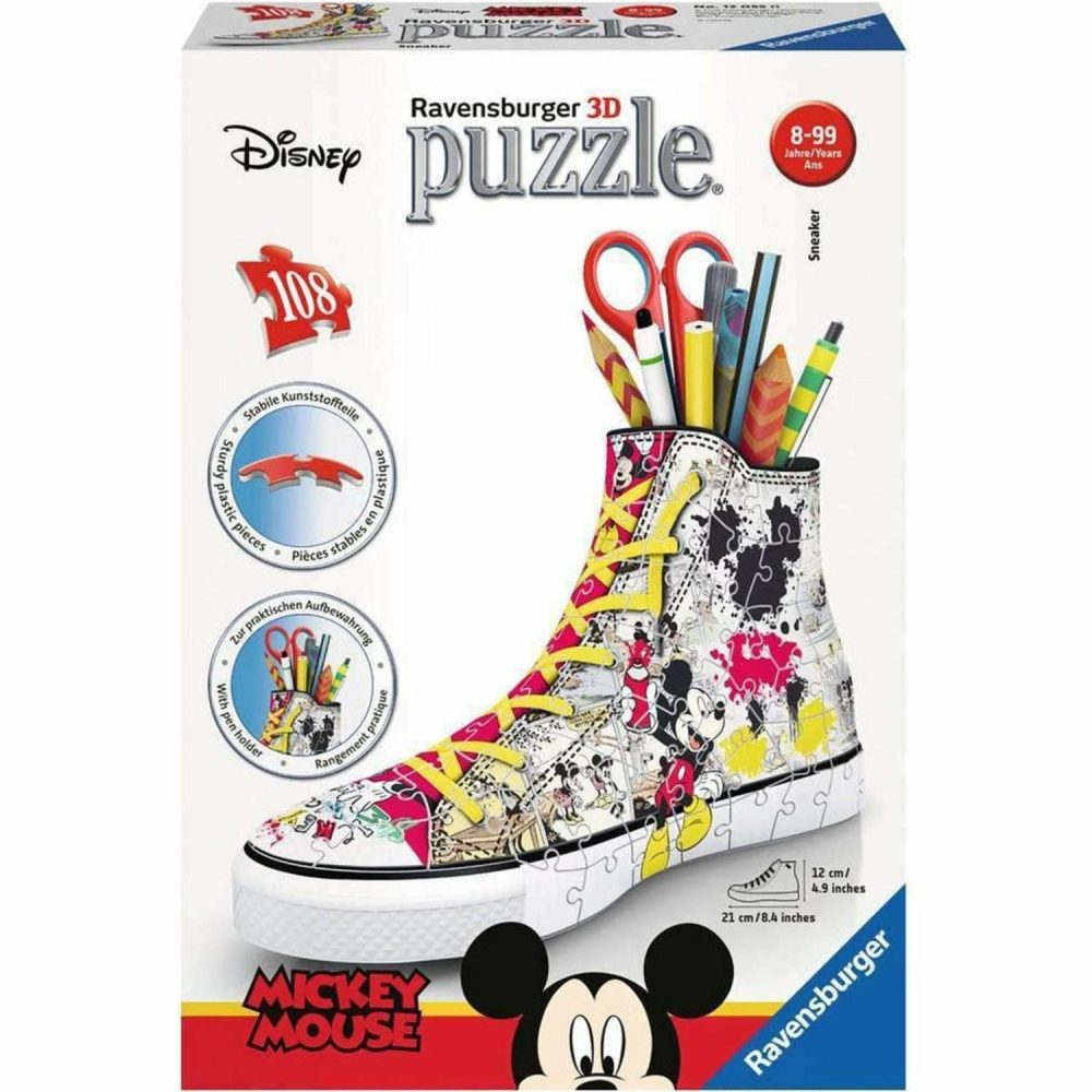 Puzzles | Disney Mickey 3D Sneaker 108Pc Puzzles Puzzles