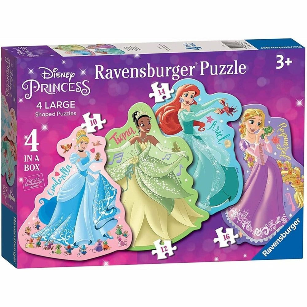 Puzzles | Disney Princess 4 Shaped Puzzle In A Box Puzzles Puzzles